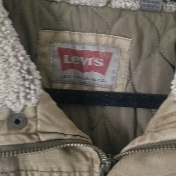Men's Vintage Levis Tan Canvas Jacket - Picture 7 of 9